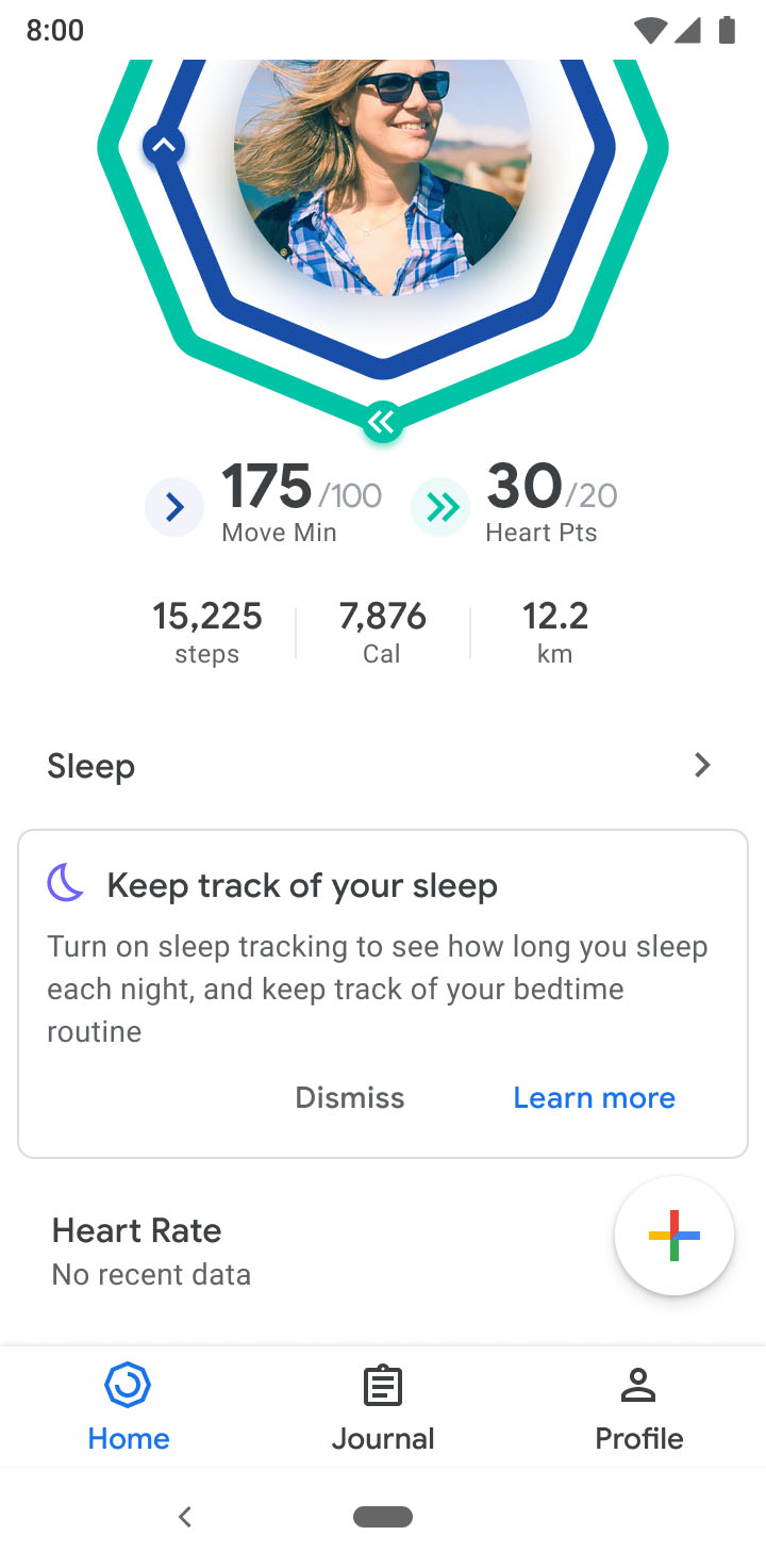 google fit update app android sleep charts 5
