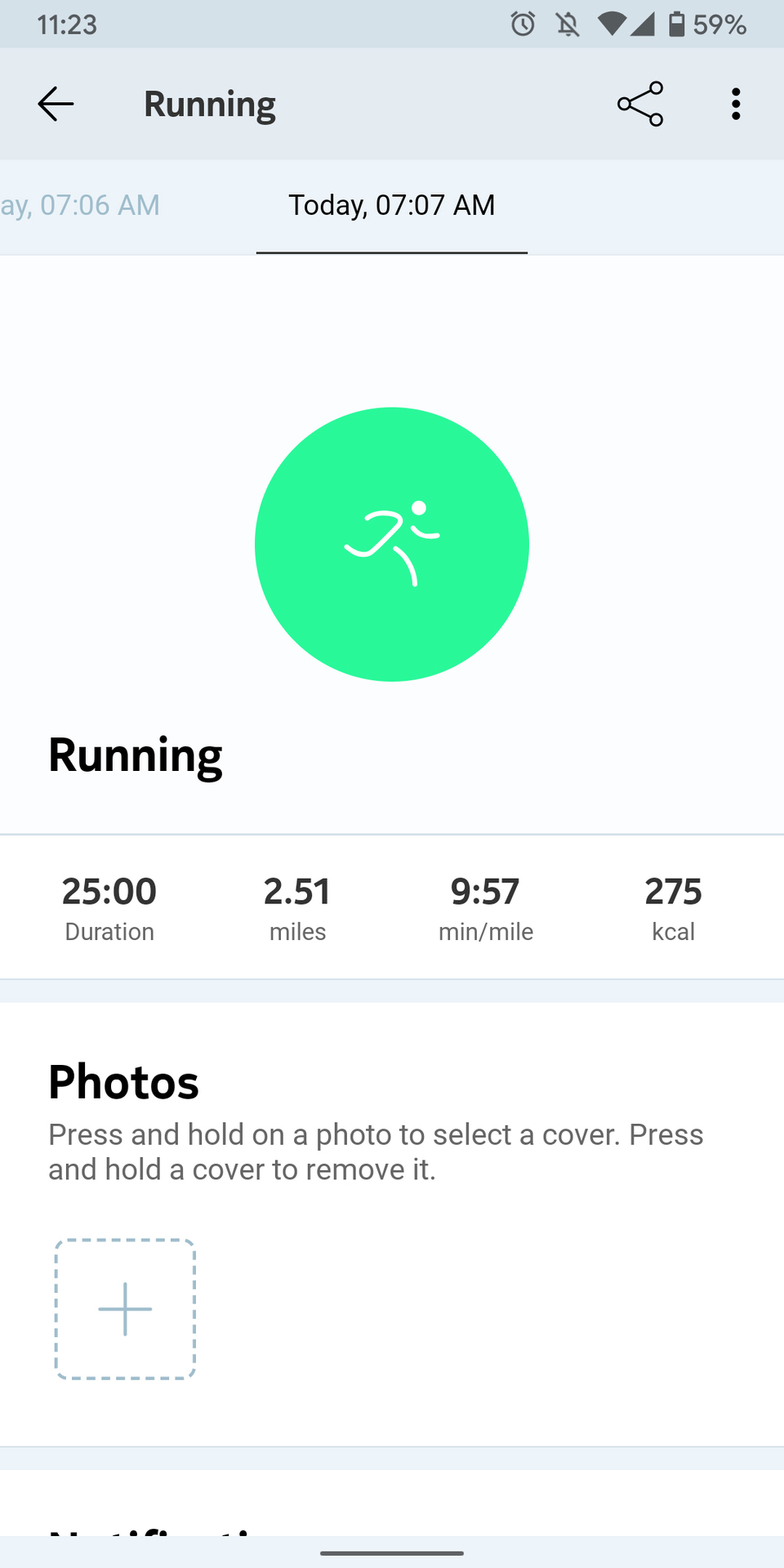 withings move ecg review running screenshot 1