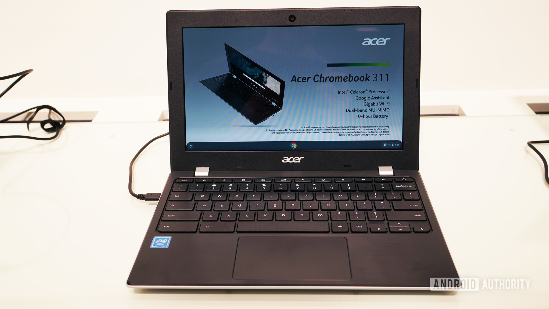 Acer Chromebook 311 display and keyboard