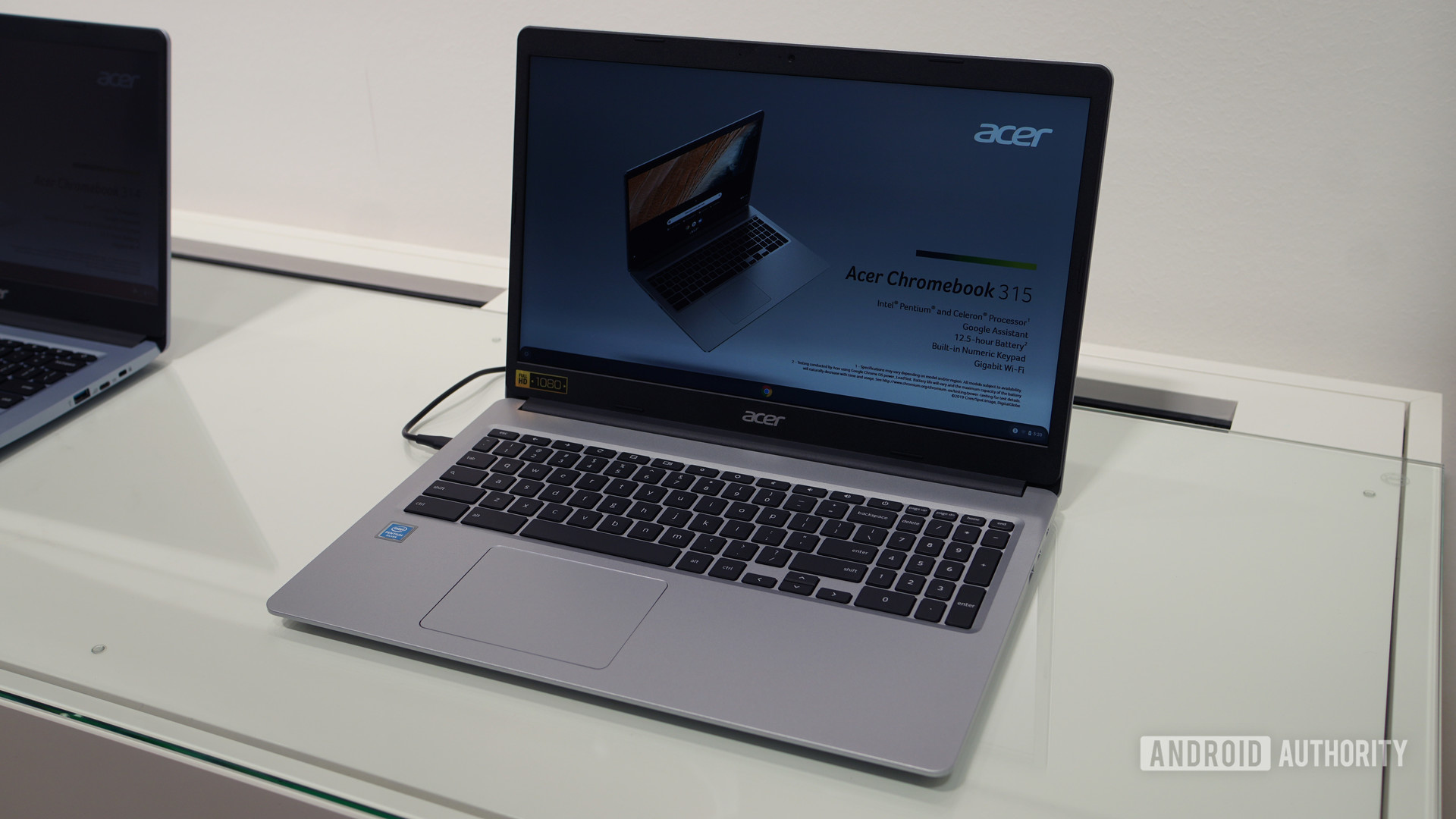 Acer Chromebook 315 display and keyboard