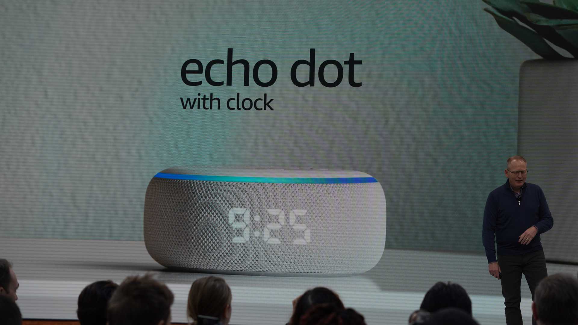 Amazon Echo Dot 2019 with Clock