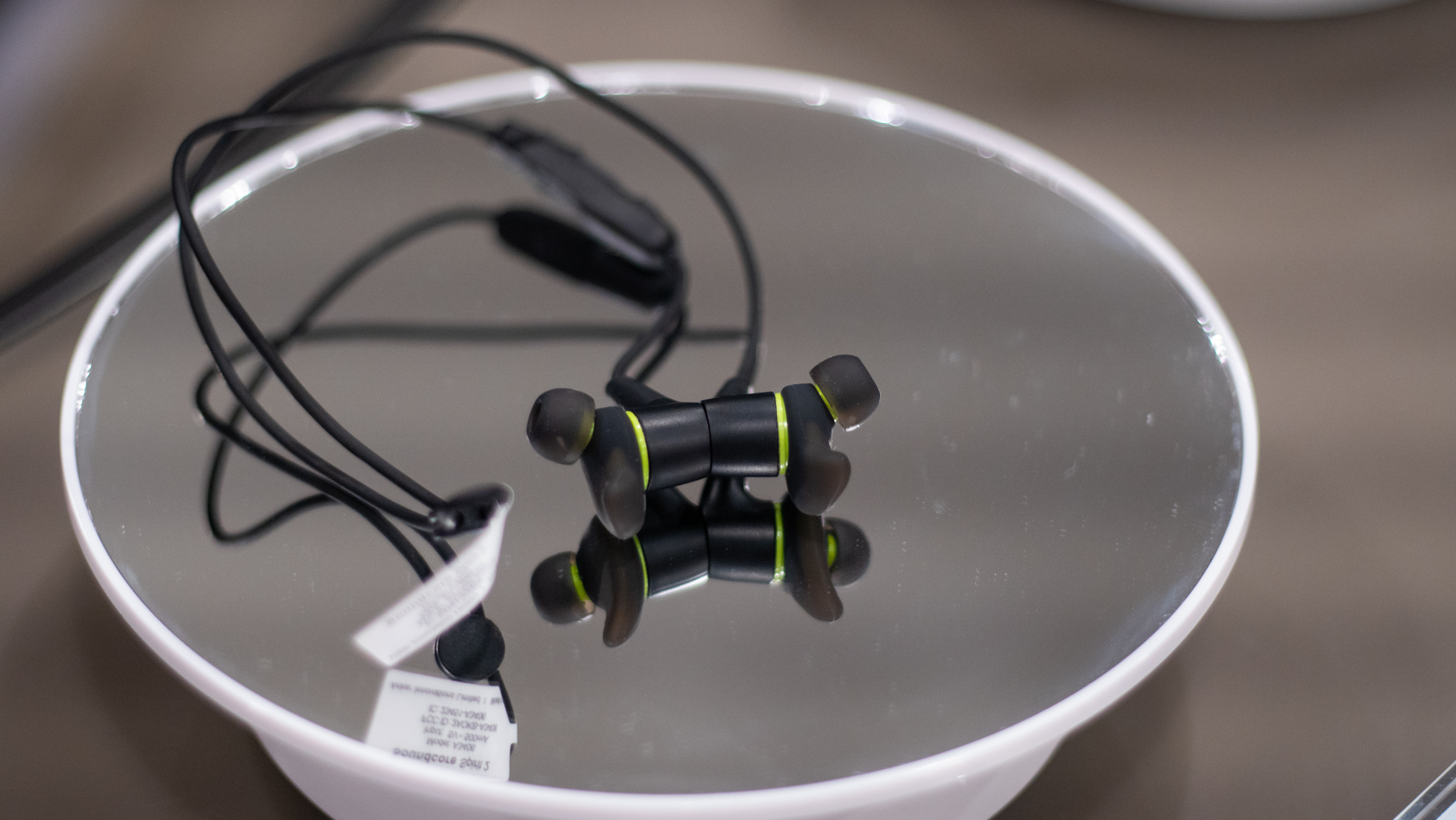 Anker Soundcore Spirit 2 Bluetooth earbuds on display