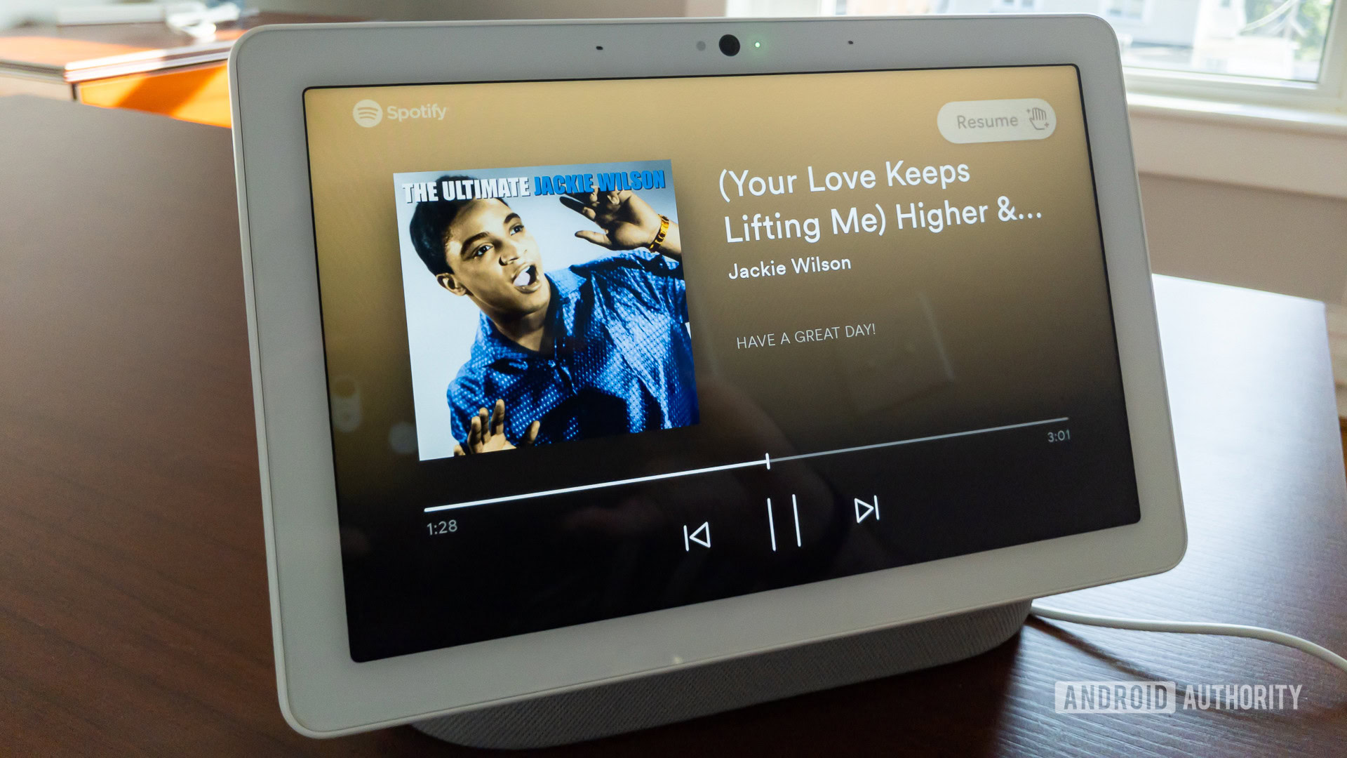 Google Home Hub Max music player