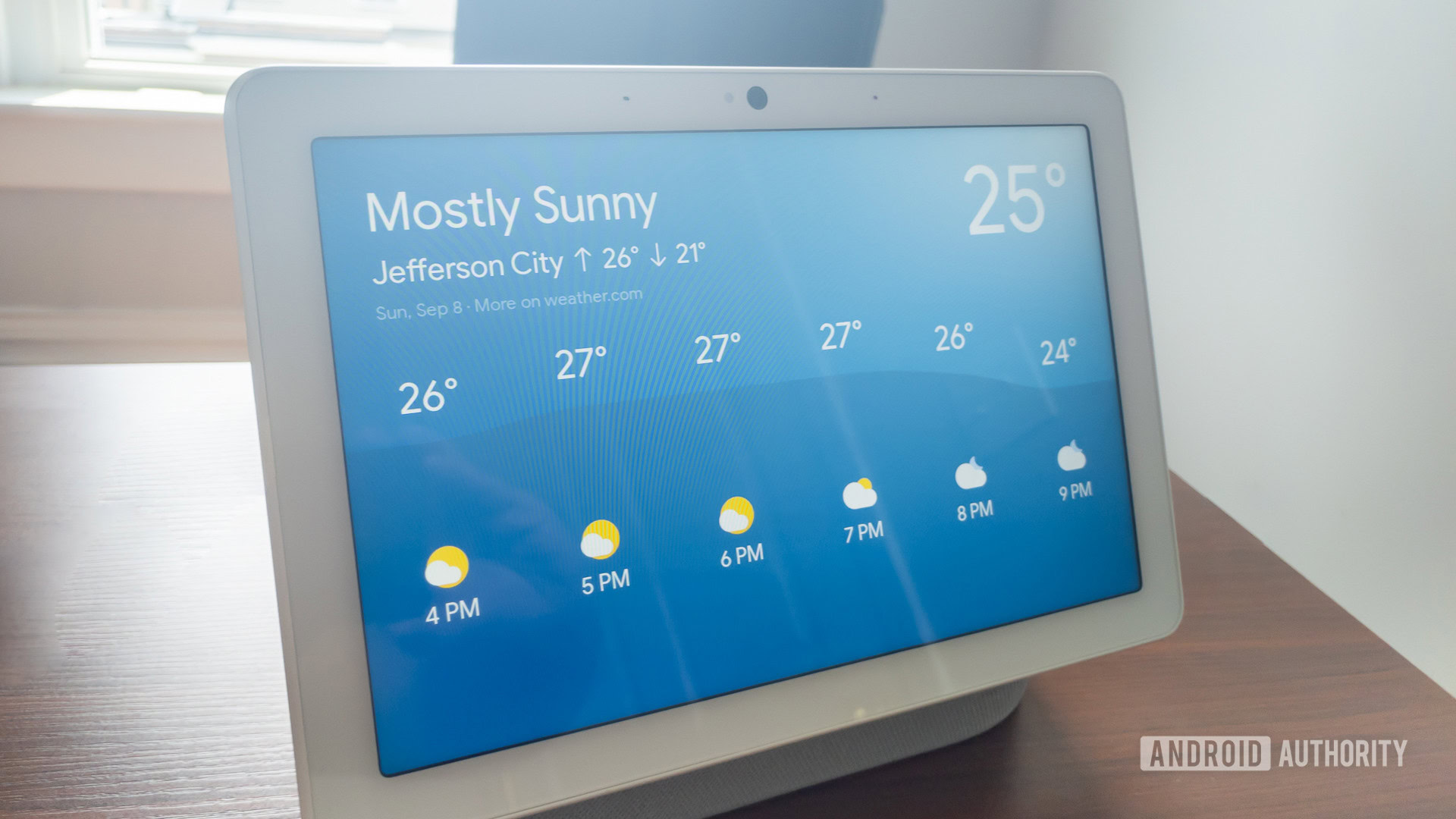 Google Home Hub Max weather screen