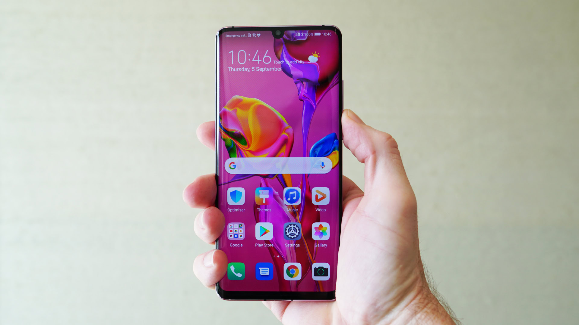 HUAWEI P30 Pro home screen misty lavender