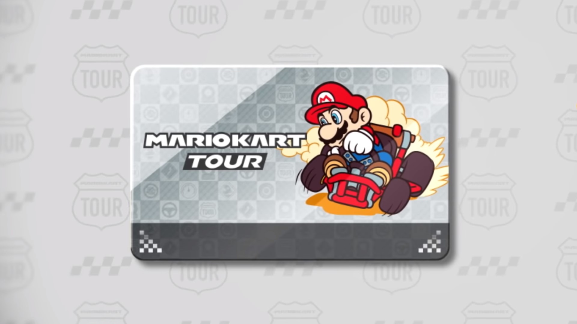 Mario Kart Tour registration card