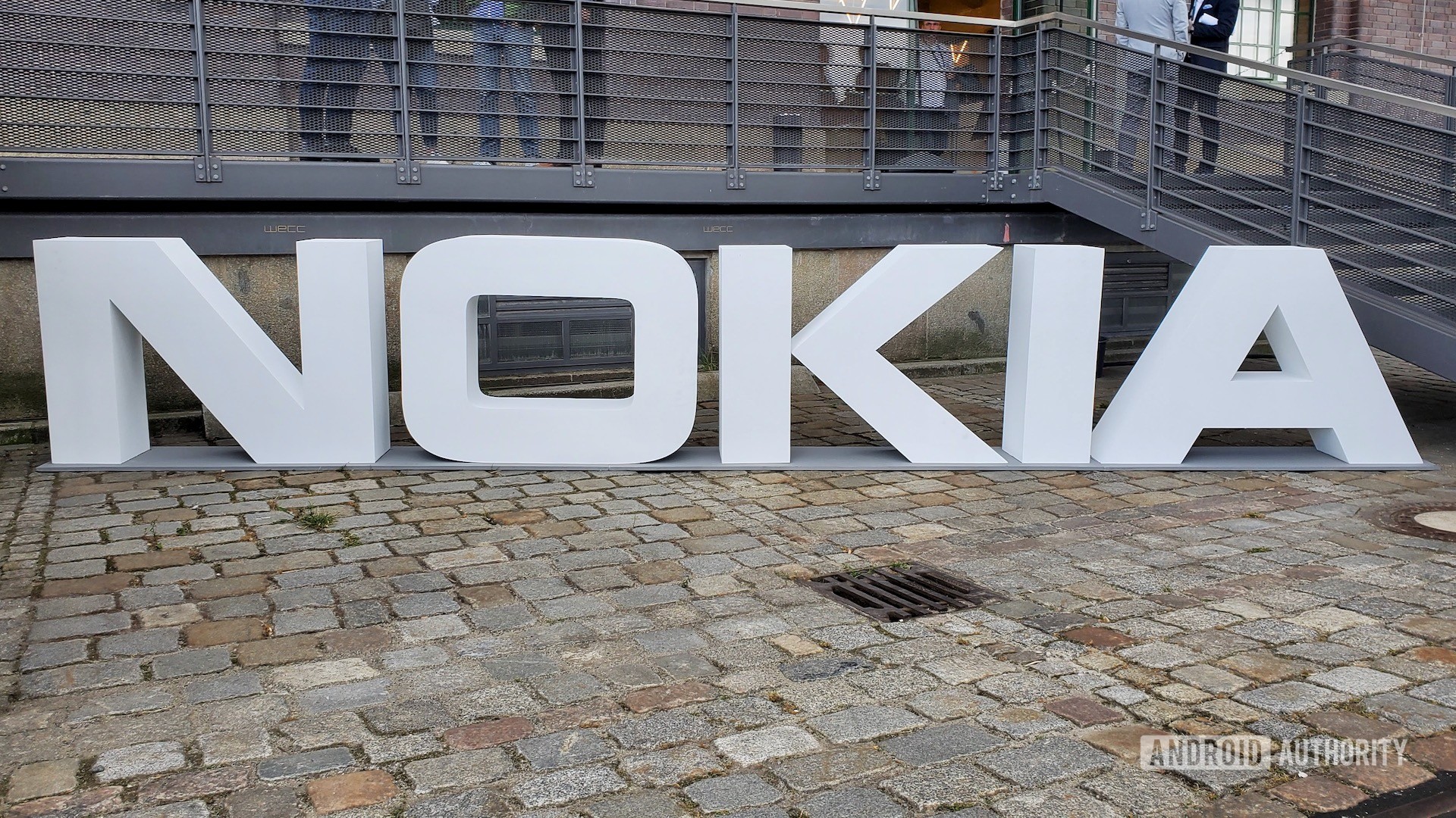 Nokia logo in white