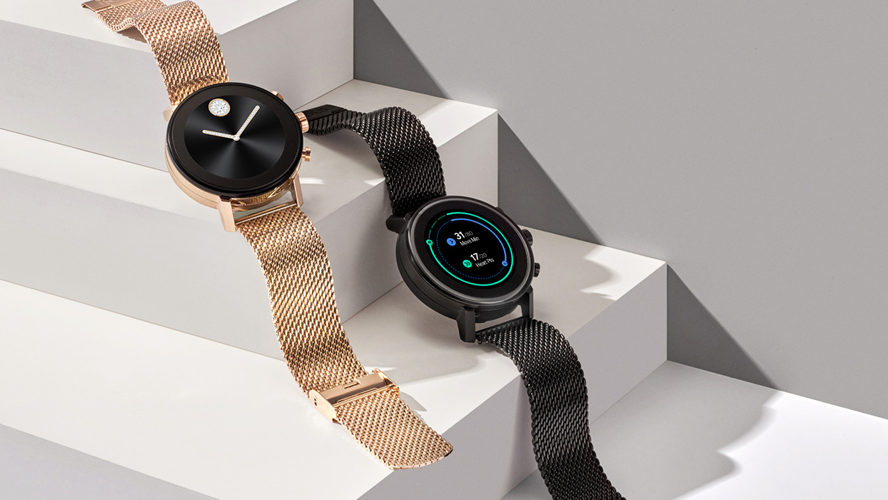 Official press render of the Movado Connect Wear OS smartwatch