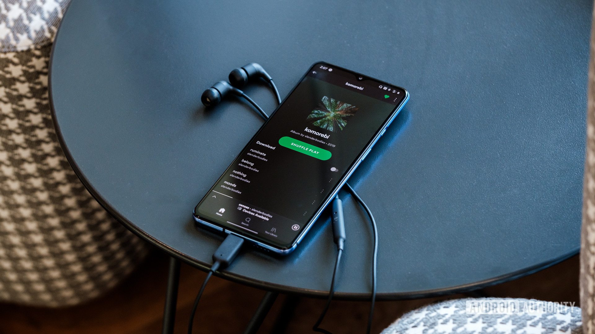 Pemutaran musik OnePlus 7T spotify
