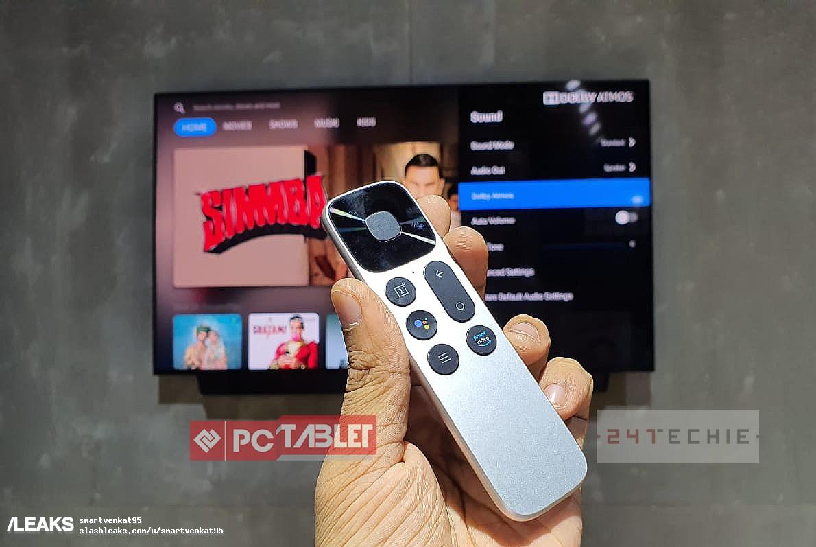 OnePlus TV leaked image of device and its companion remote control