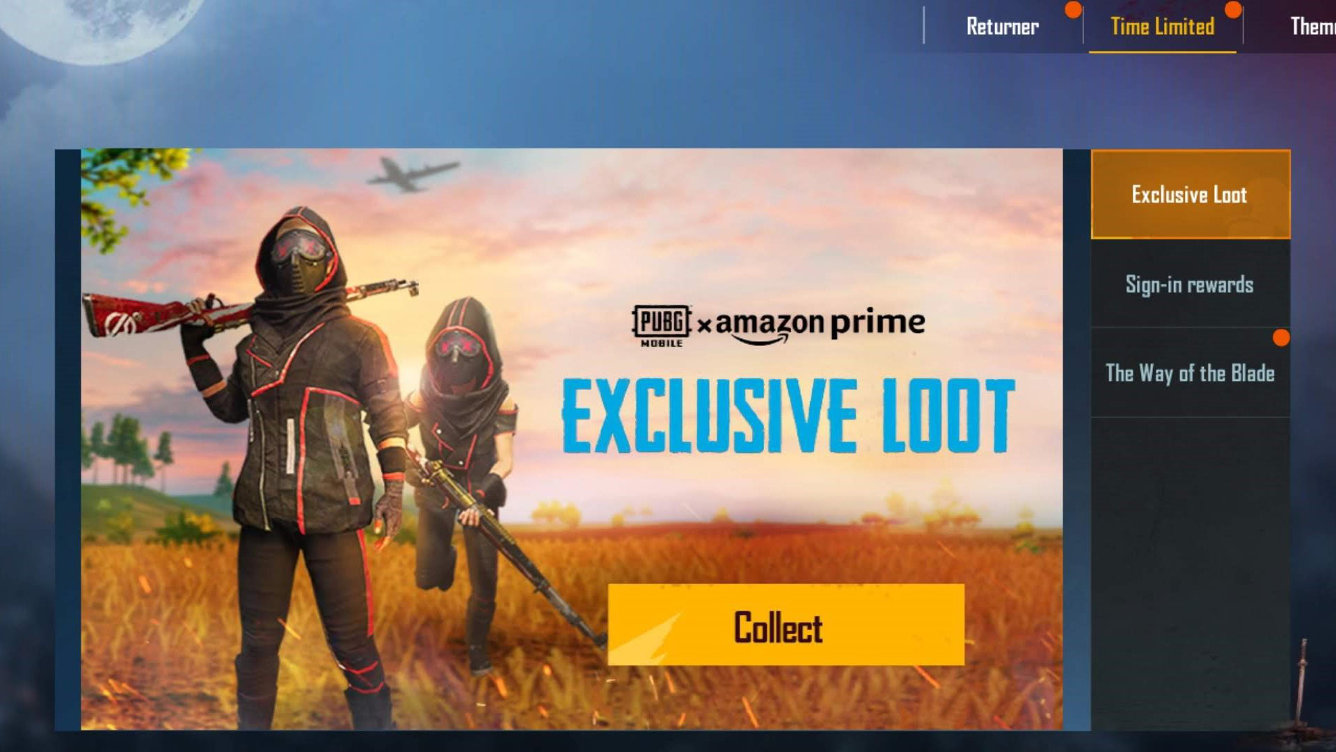 PUBG Mobile Amazon Prime