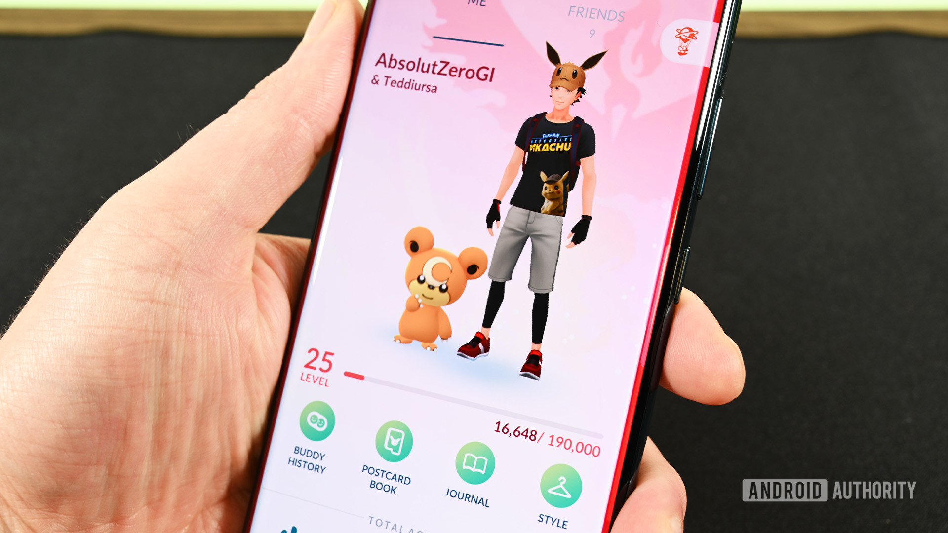 Pokemon Go Character Screen