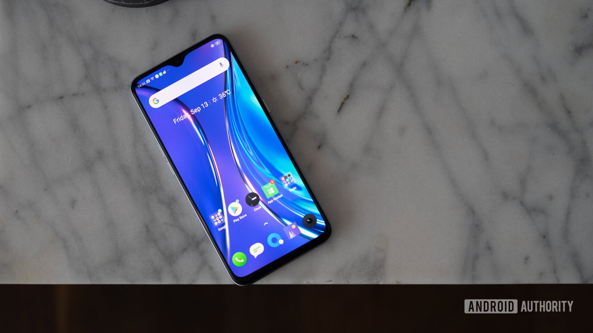 realme XT with display on