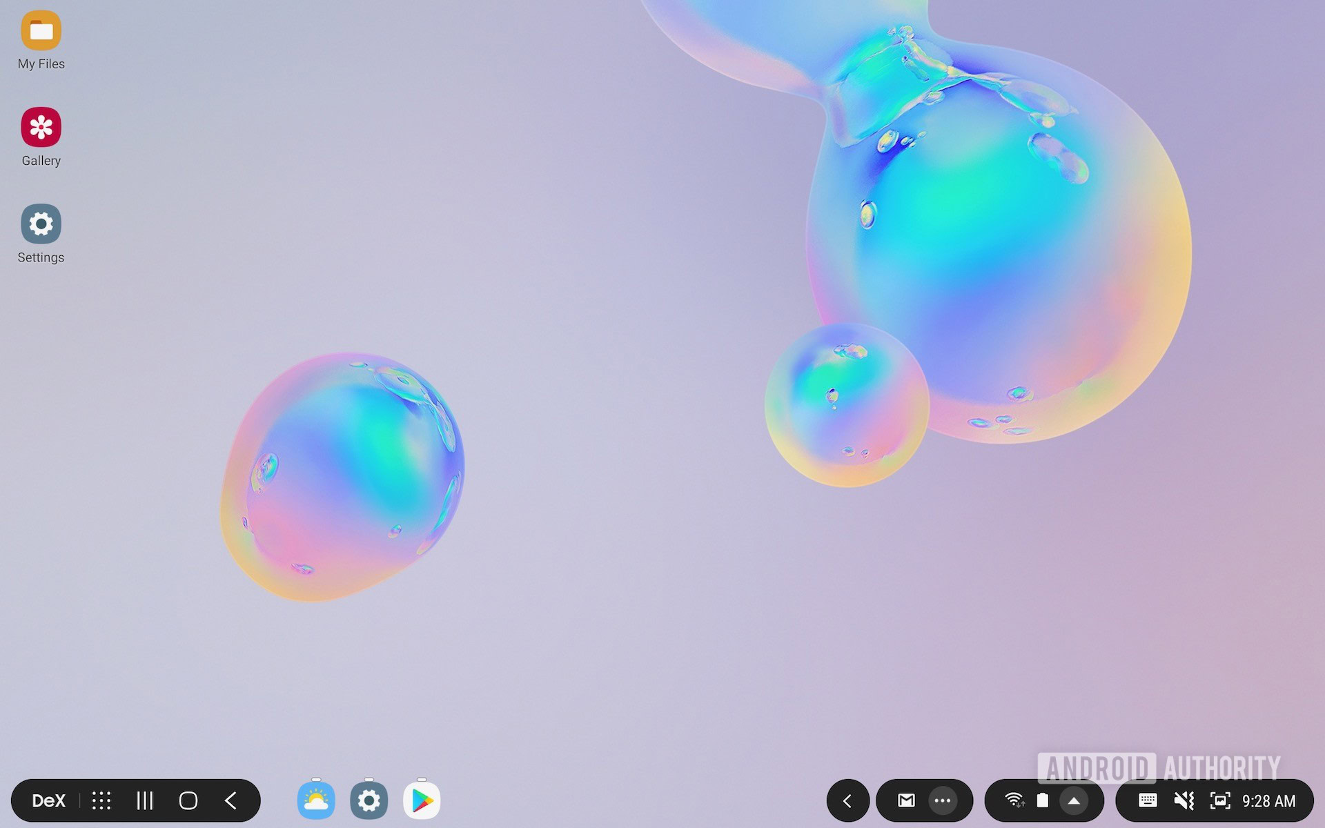 Samsung Galaxy Tab S6 review DEX homescreen