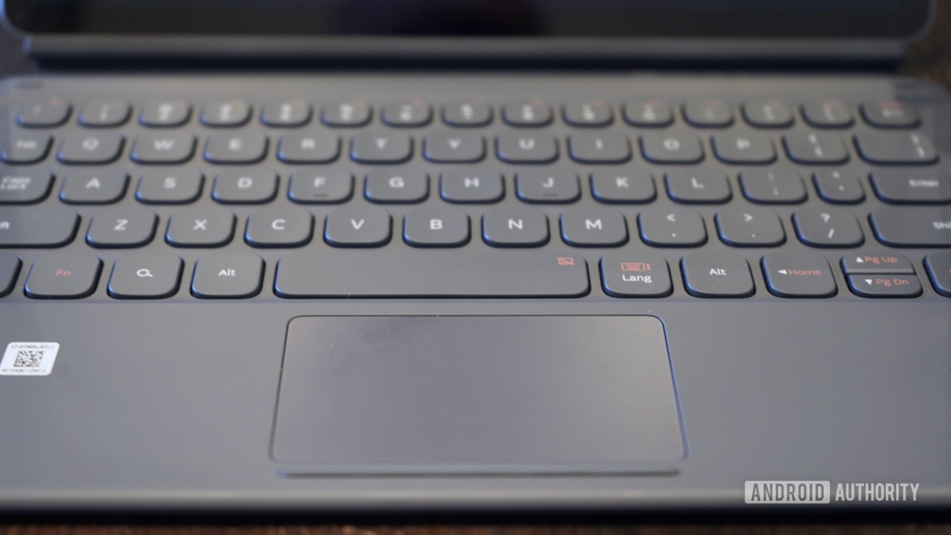 Samsung Galaxy Tab S6 review keyboard closeup