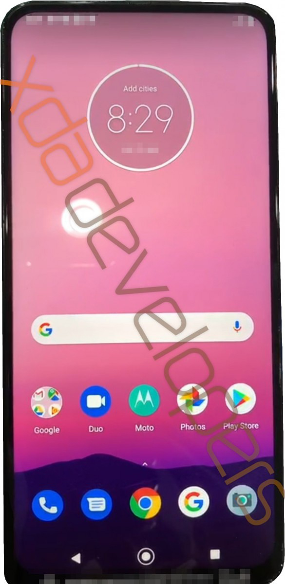 Unannounced Motorola smartphone with all screen display