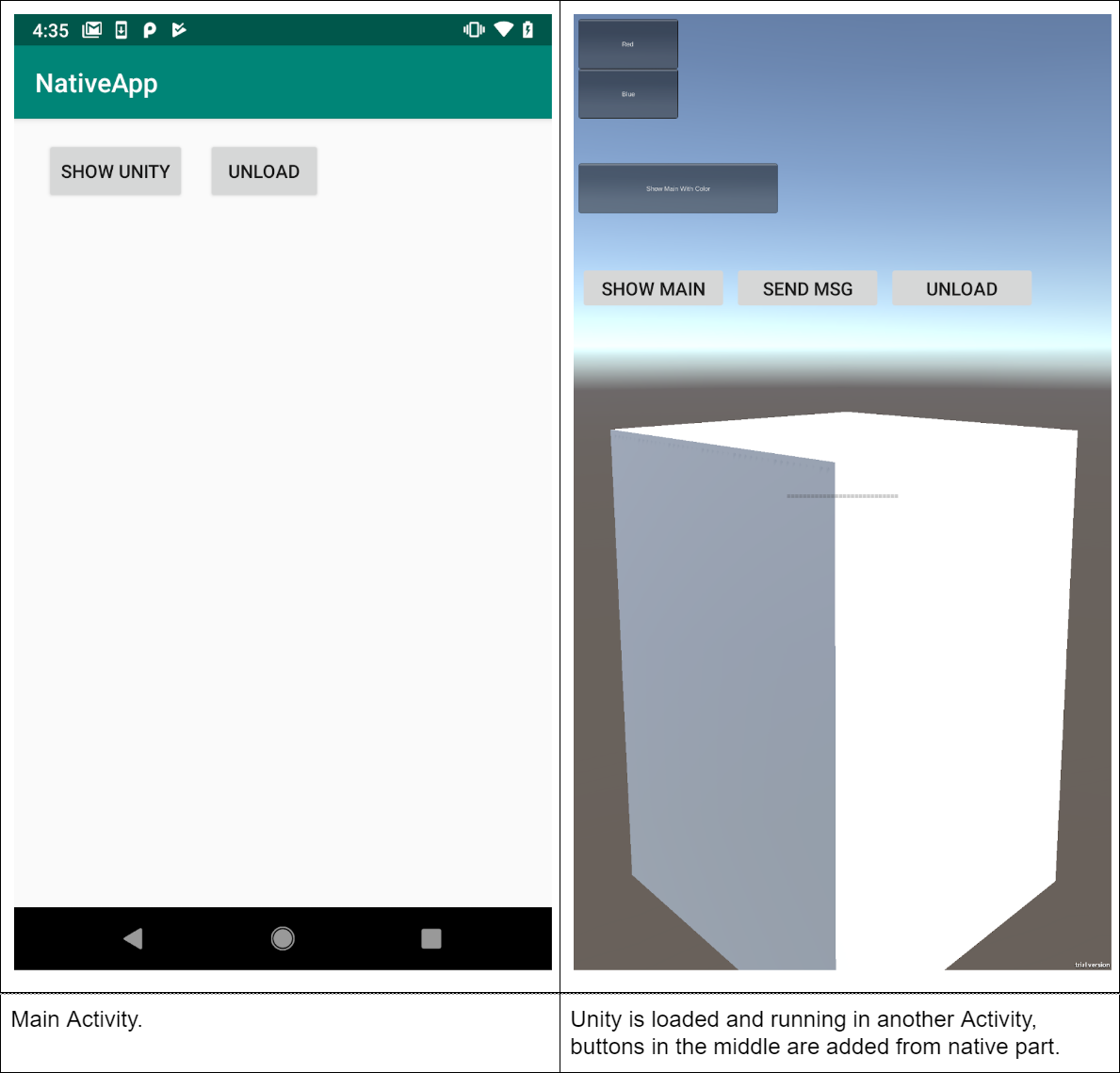 Unity Android Integration