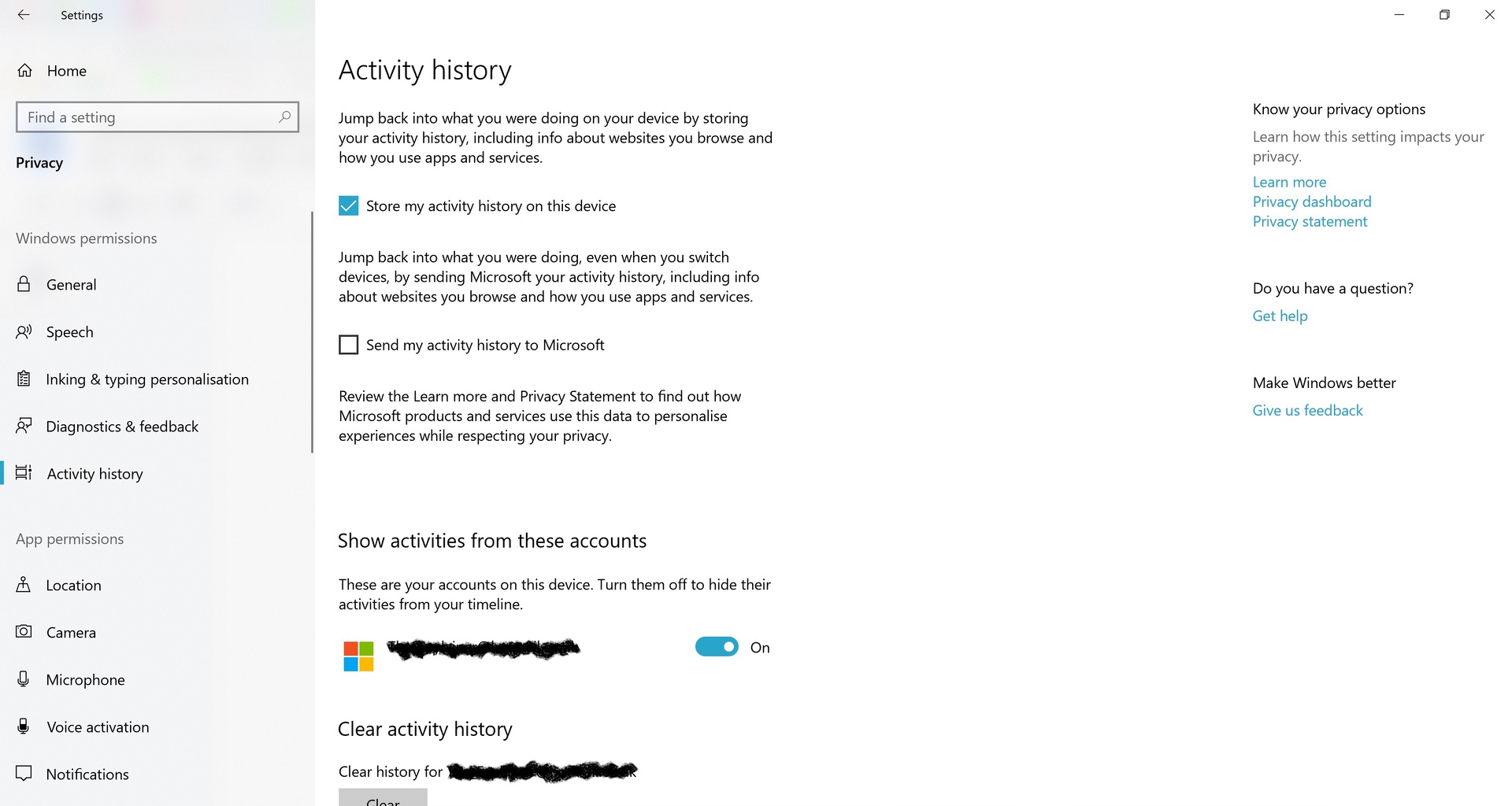 Windows Timeline activity history settings. How to use Windows Timeline. 