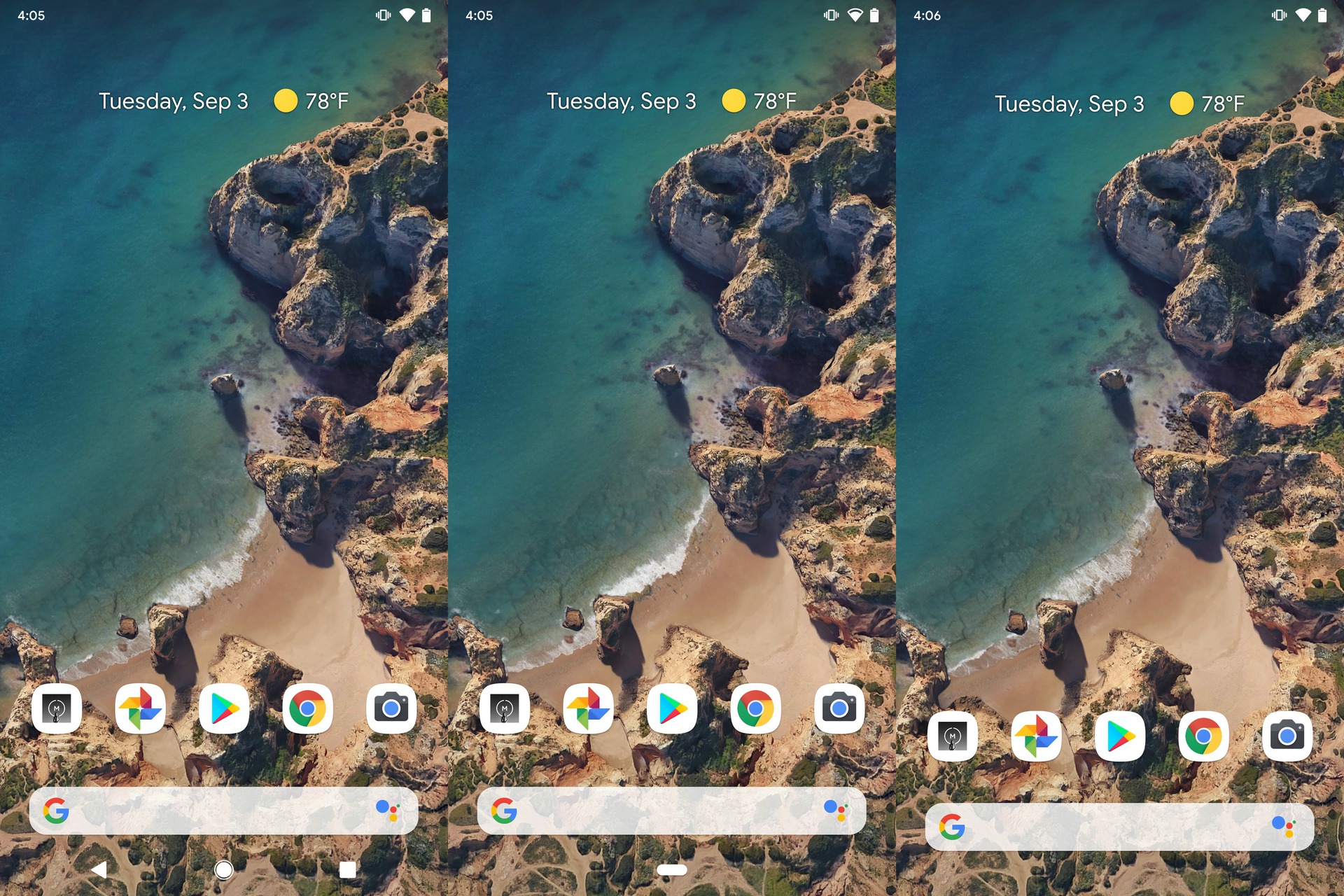 android 10 gesture choices