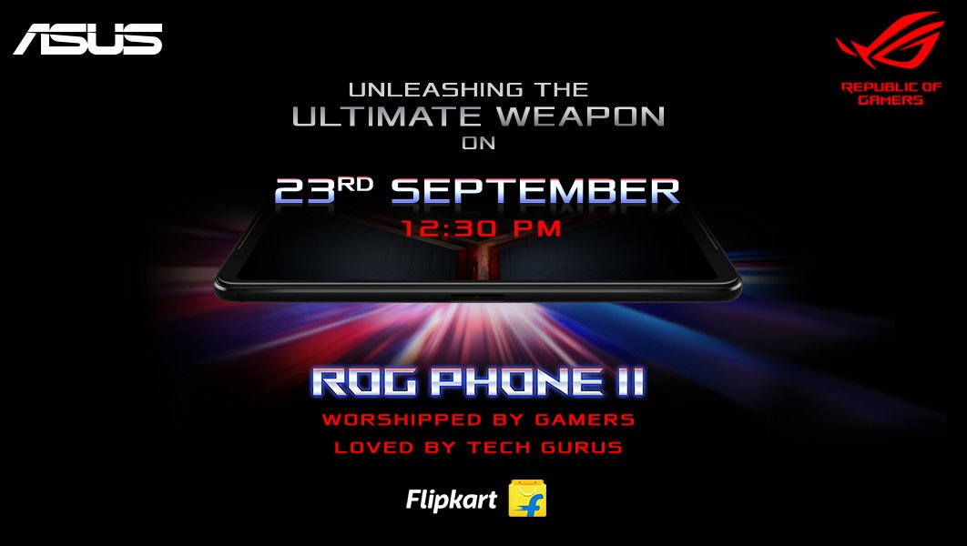 Asus India announcing the ROG Phone 2 launch.