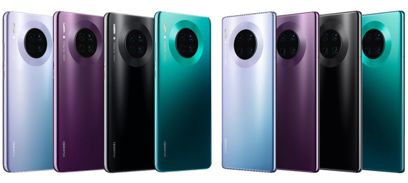 Apparent HUAWEI Mate 30 series colorways.