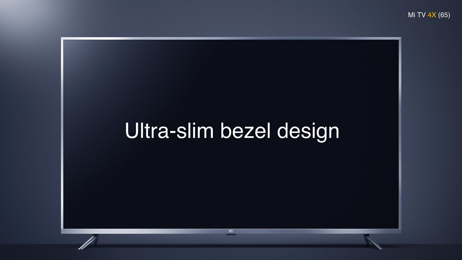 mi tv 65 inch slim bezels