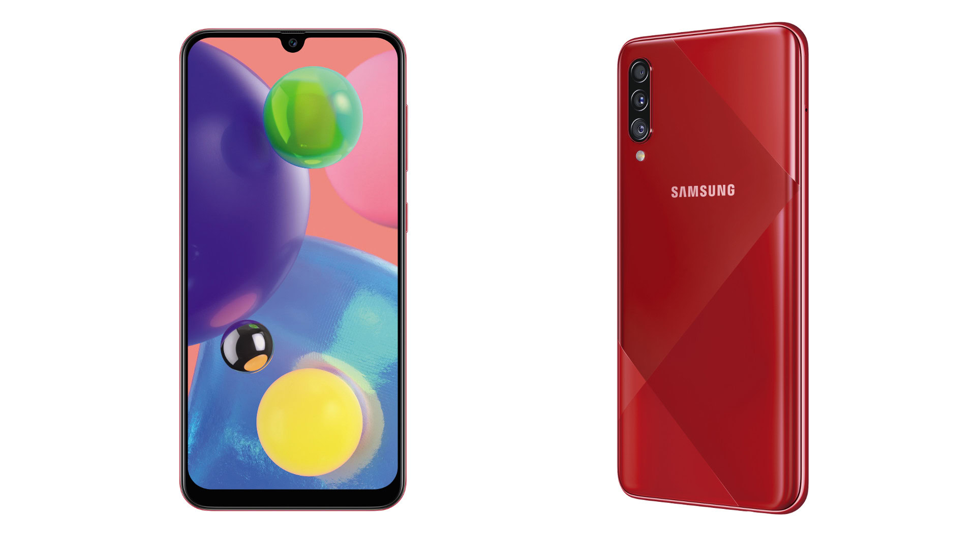 The Samsung Galaxy A70s.