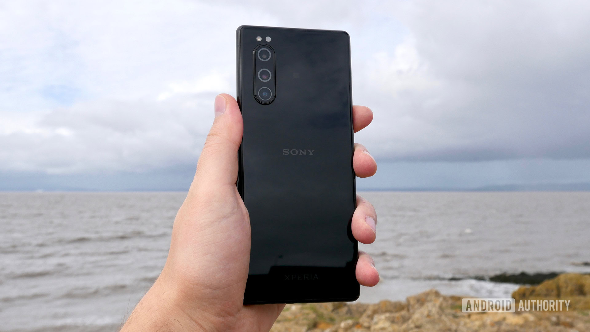 sony xperia 5 rear in hand