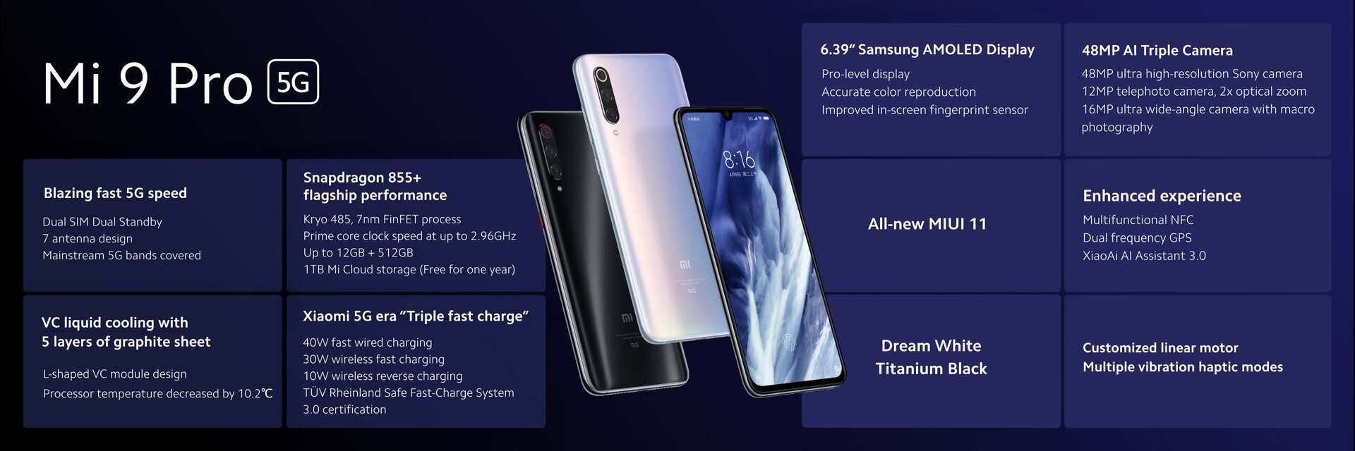 xiaomi mi 9 pro 5g features