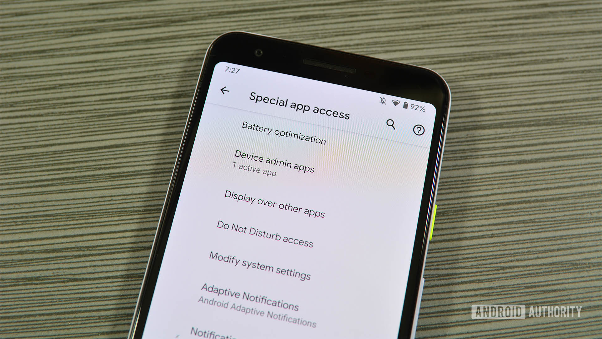 Android 10 Special app access