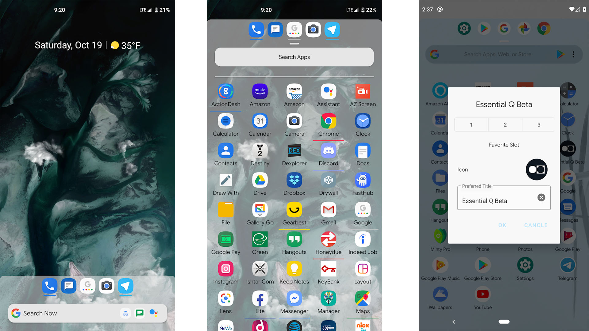 GCA Launcher screenshot for the best new android apps list