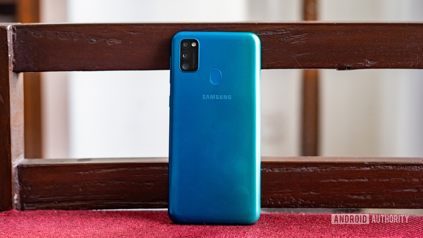 Galaxy M30s rear panel profile shot