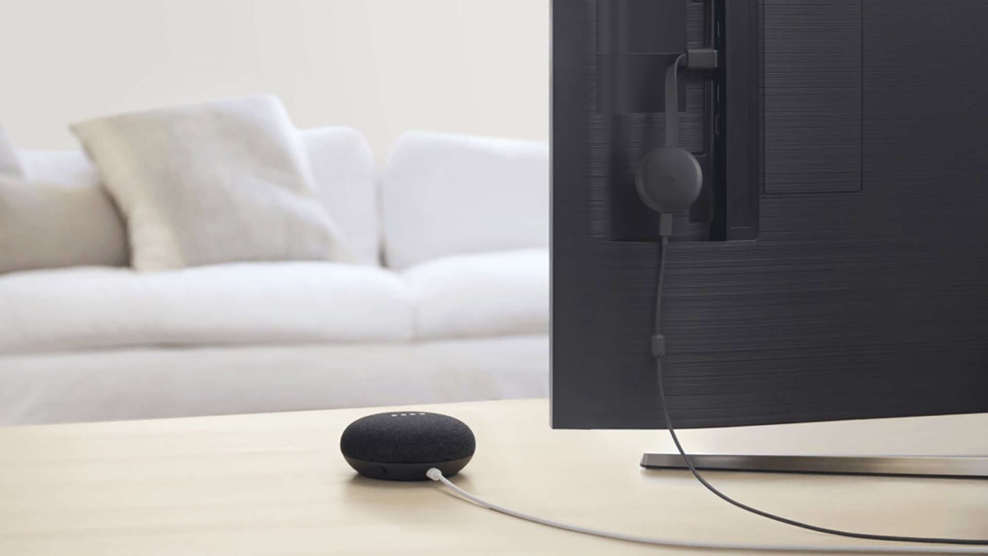 Google Nest Mini Under TV Leaked Promo Image