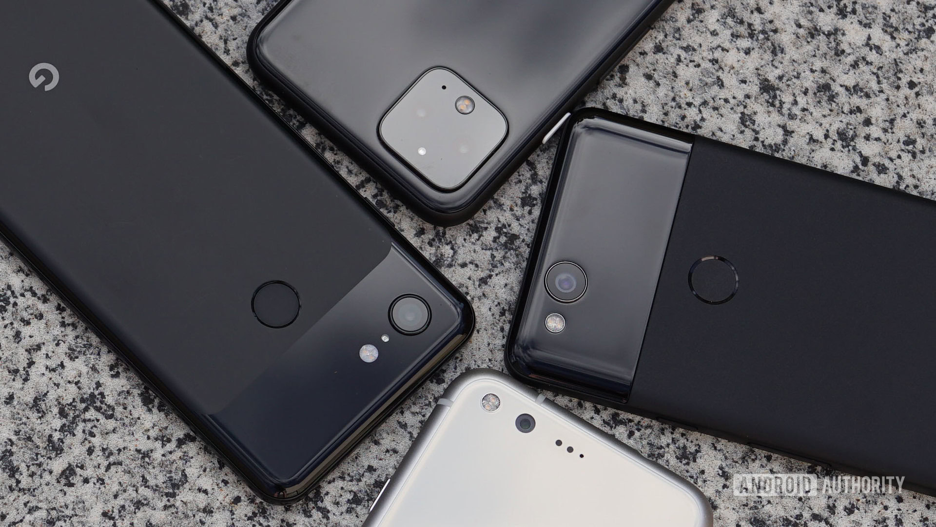 Google Pixel 1 2 3 and Pixel 4 camera closeup