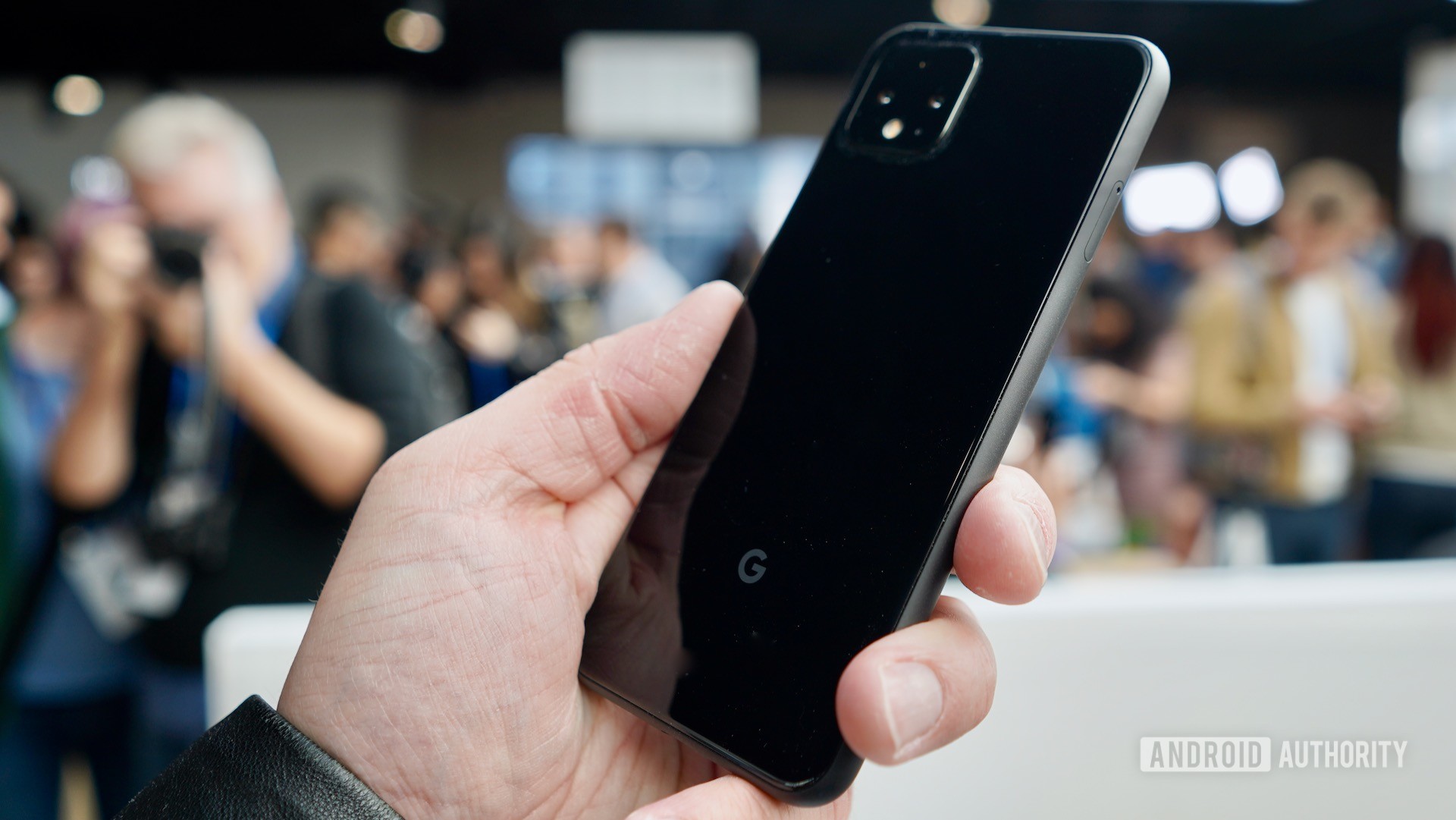Google Pixel 4 black right profile