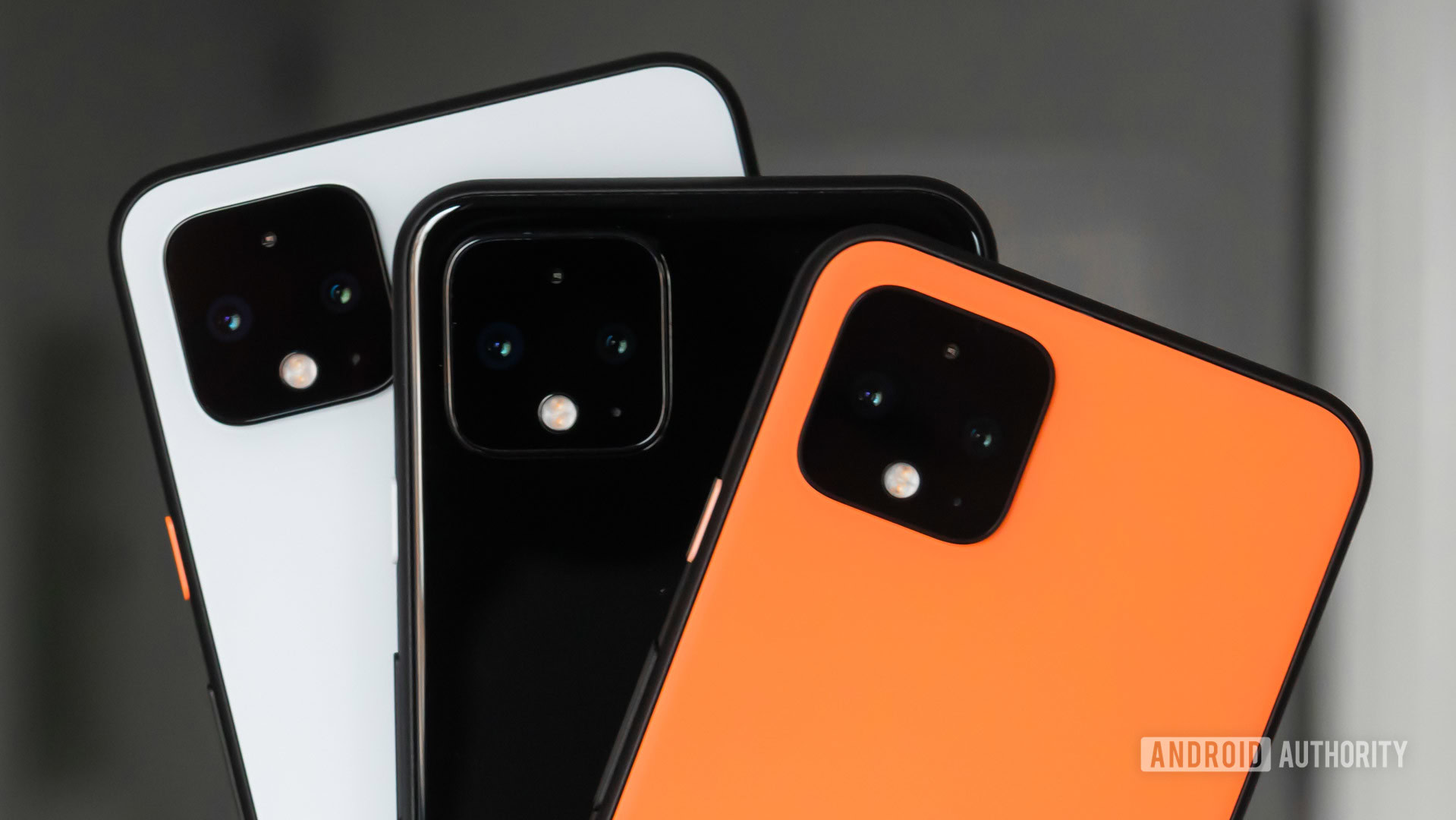 Pixel 4 colores y primer plano de la cámara