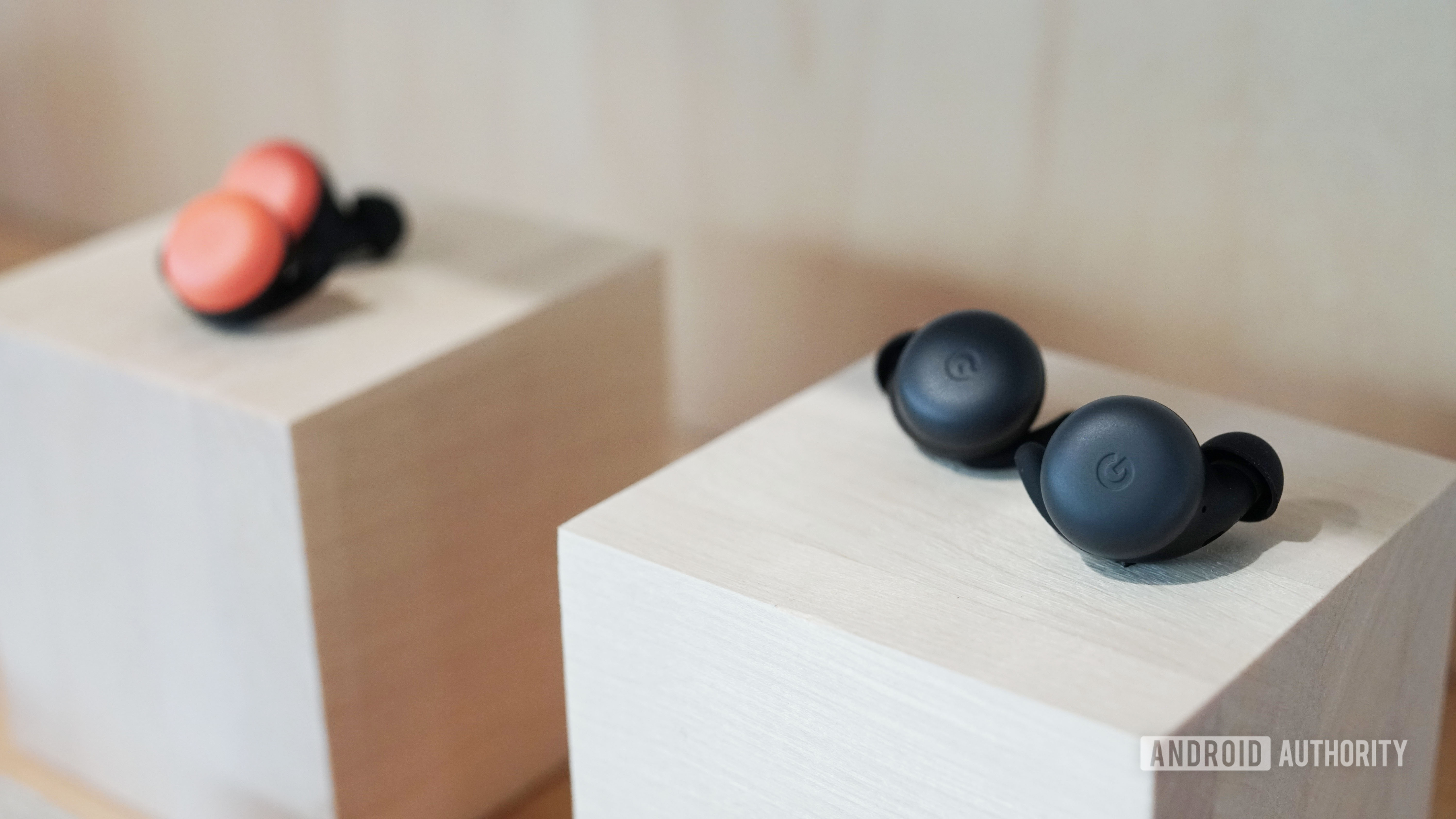 Google Pixel Buds 2 in Almost Black and Oh So Orange