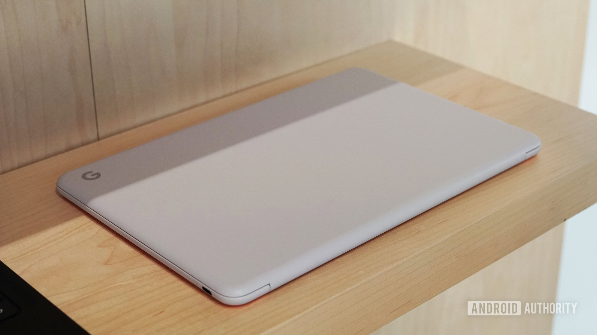 Google Pixelbook Go on a shelf