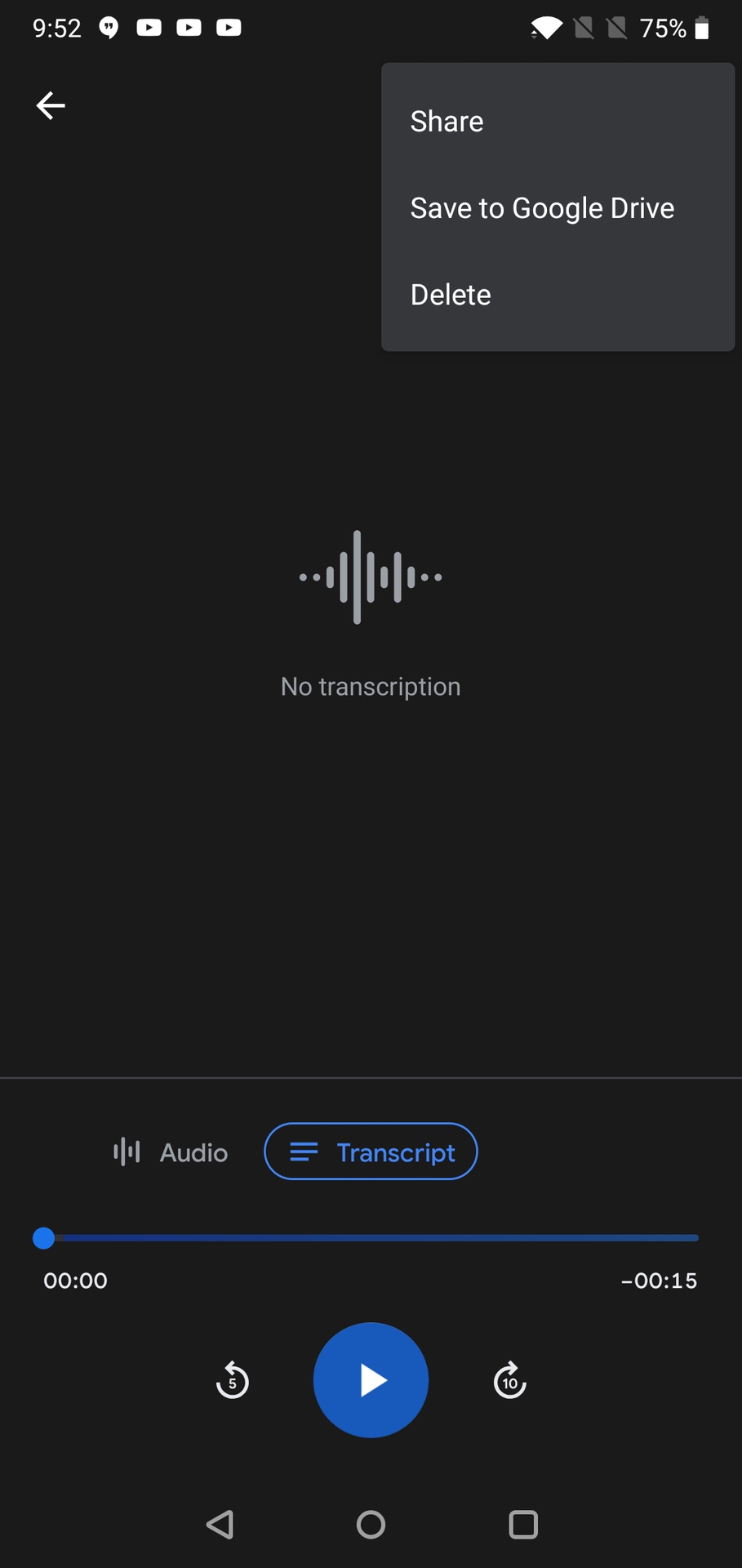 Google Voice Recorder app OnePlus 6