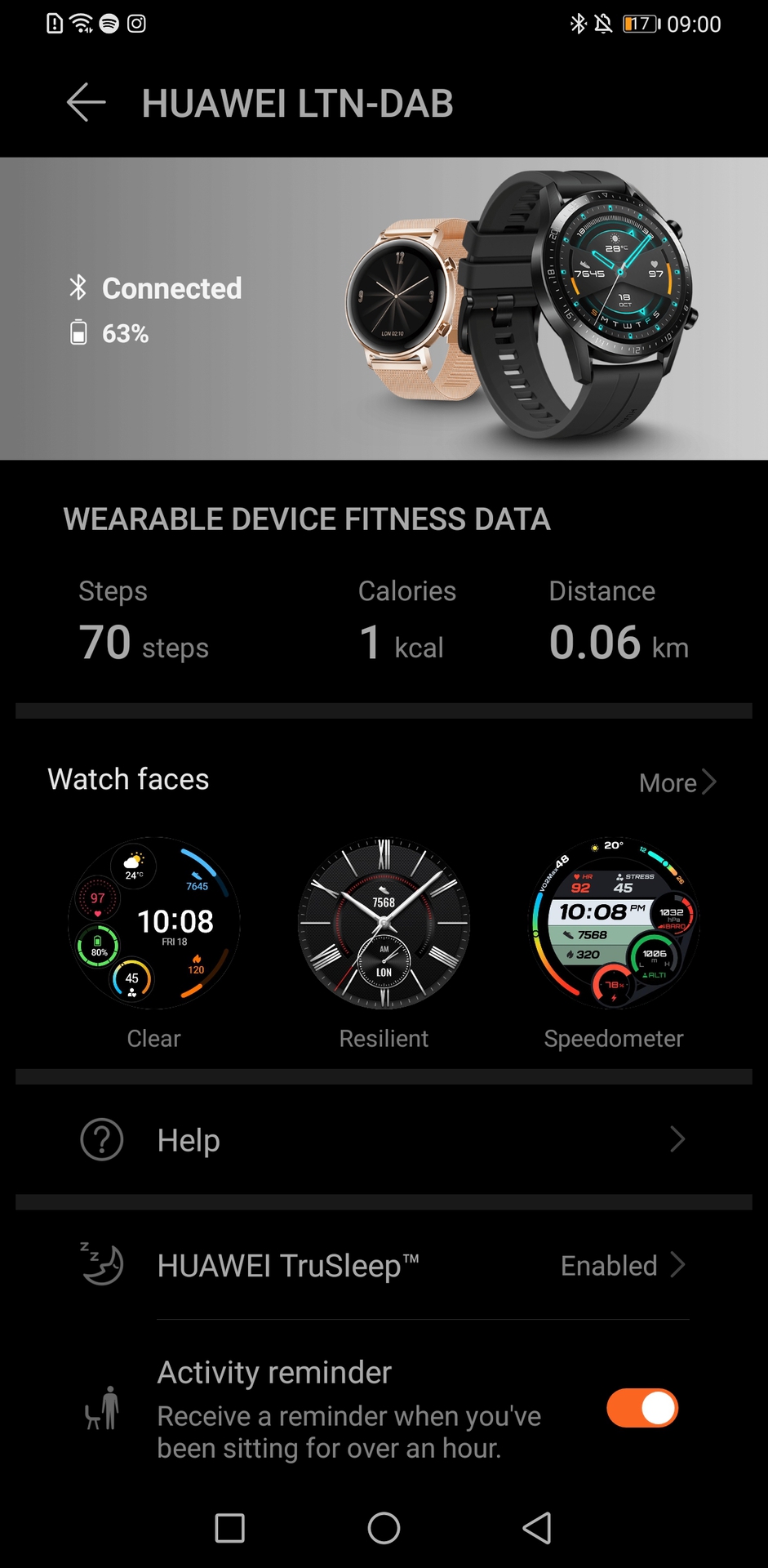 HUAWEI Health App About watch 1