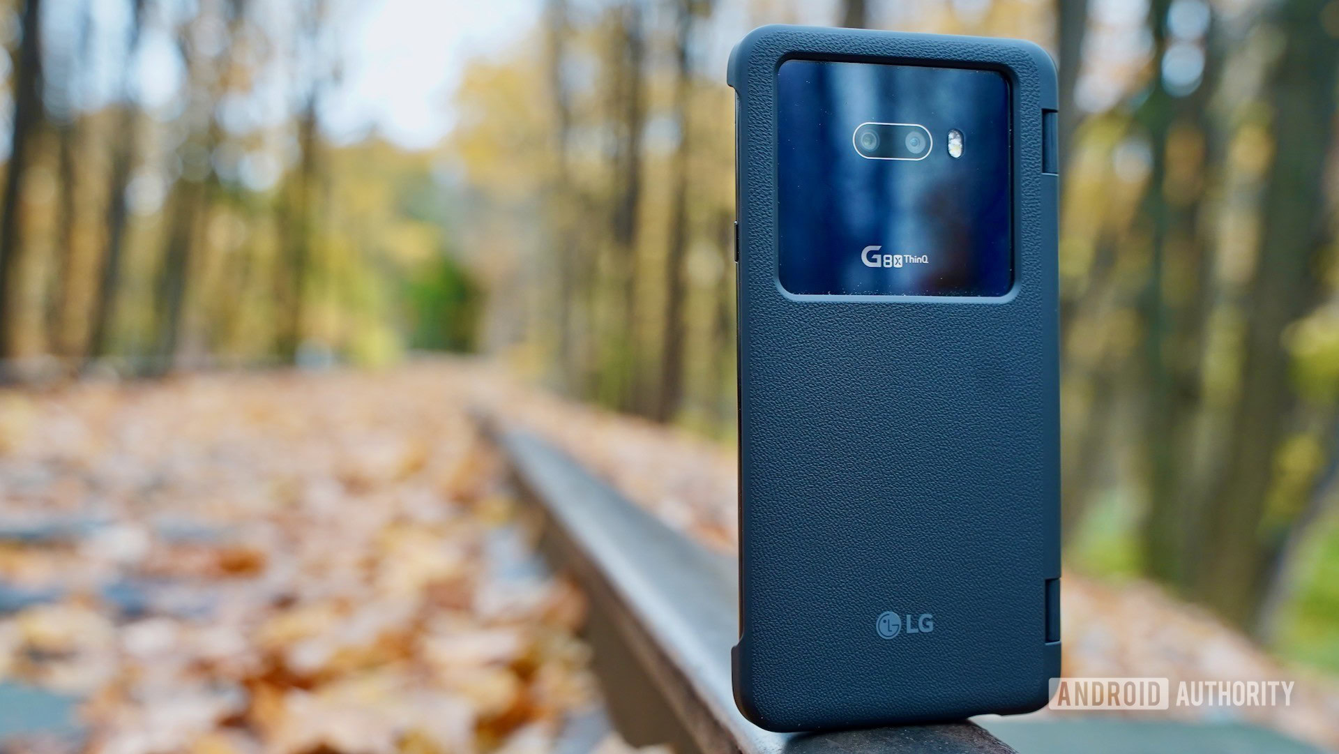 LG G8X ThinQ Review rear on tracks