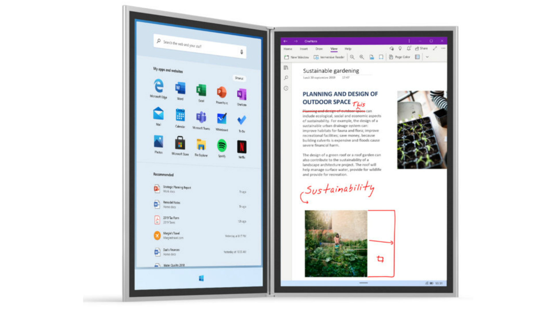 Microsoft Surface Neo Multitasking