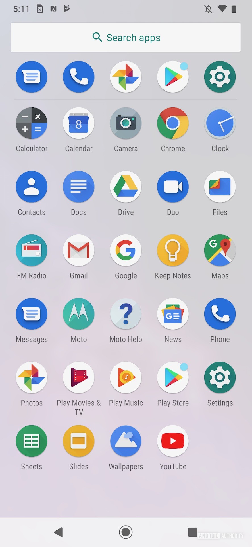 Motorola One Zoom review app drawer