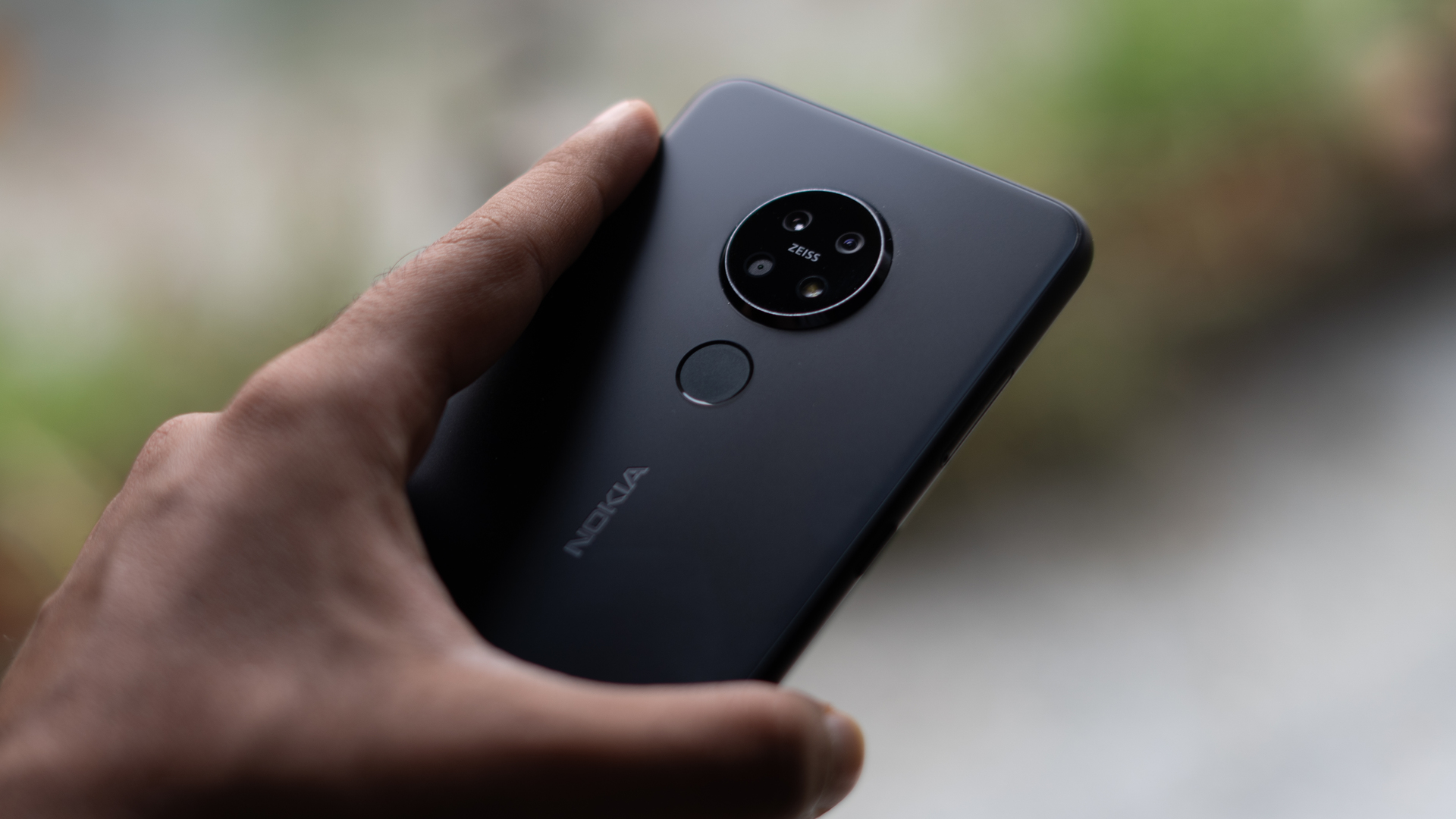 Nokia 7.2 showing camera module in hand
