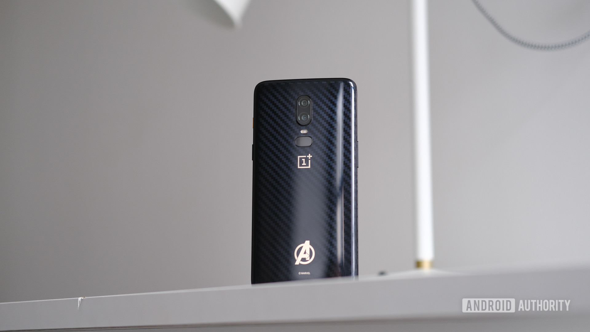 OnePlus 6 Avengers edtion on table