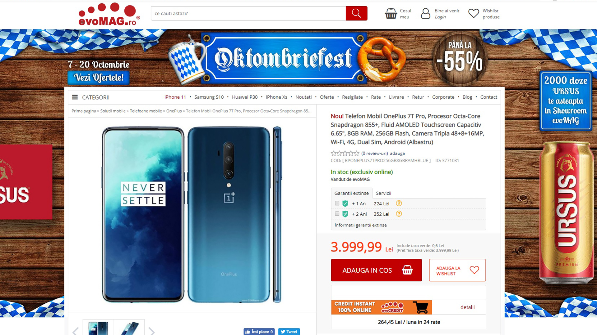 OnePlus 7T Pro Pre Order Online Romania