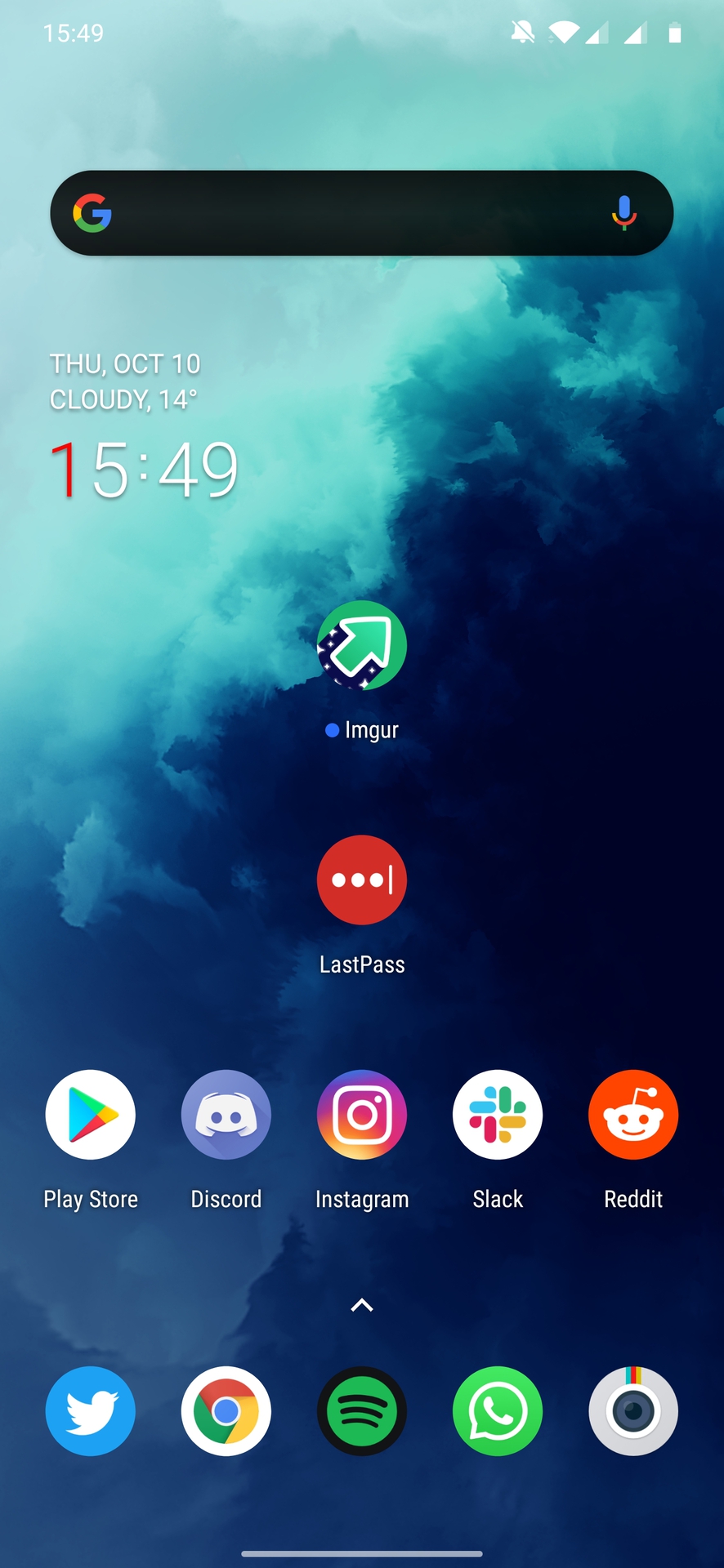 OnePlus 7T pro homescreen