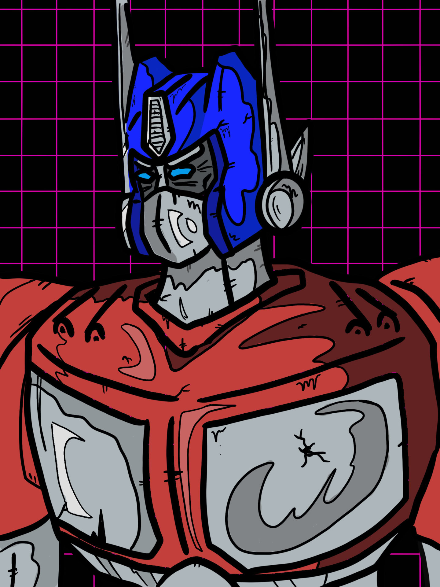 Optimus Prime Drawing