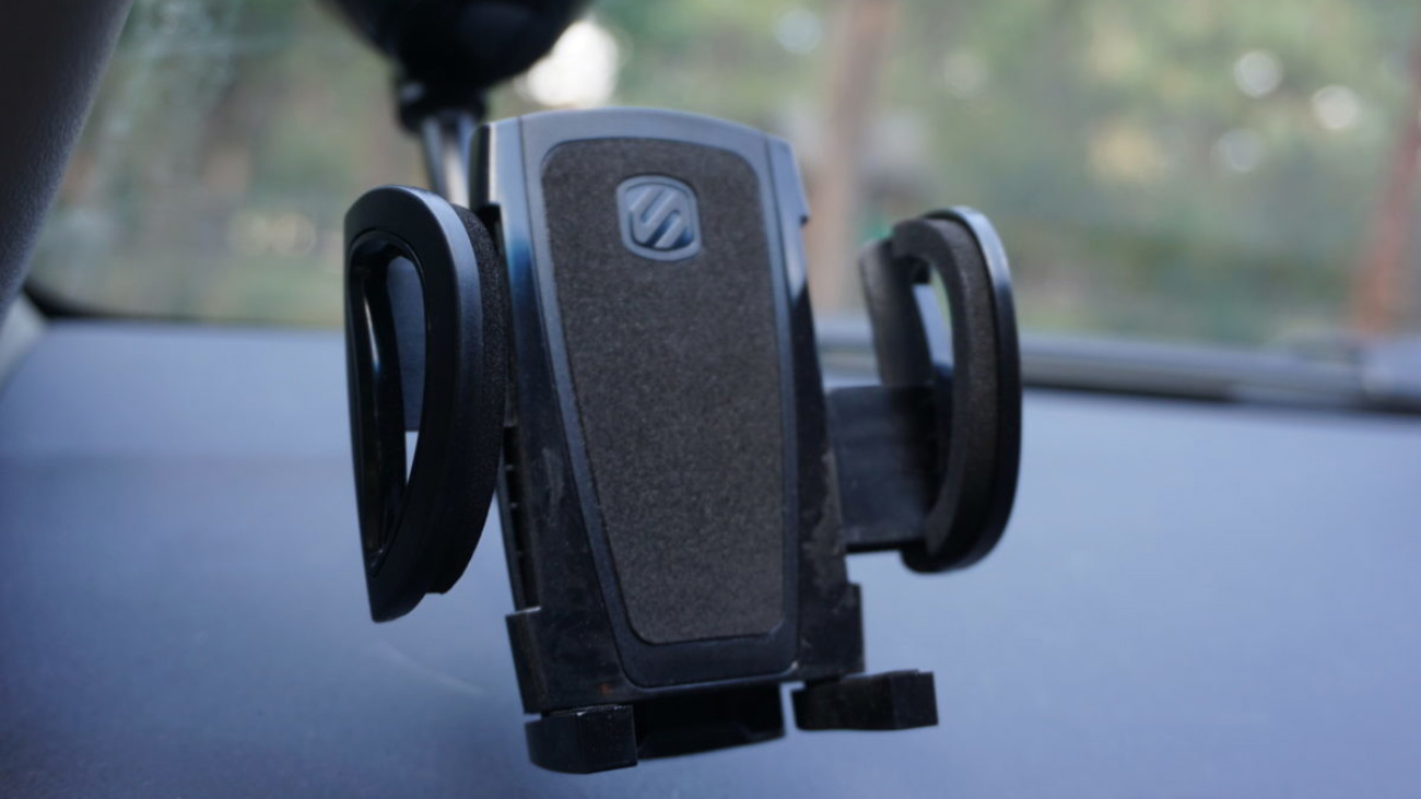 Phone holder inside of a car