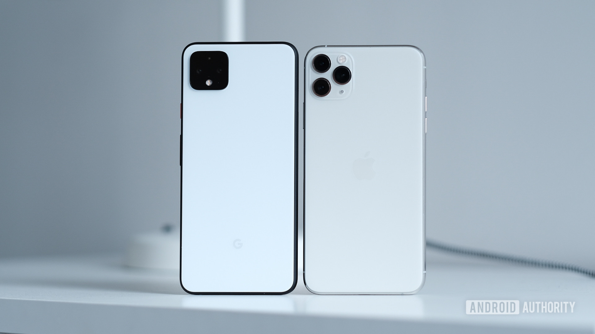 Pixel 4 XL vs iPhone 11 Pro Max back sides